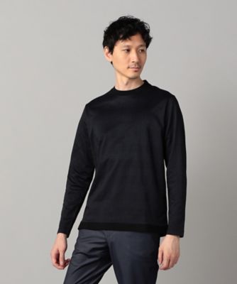 COMME CA MEN (Men) /コムサ・メン イル・プリンチペ 長袖Tシャツ(0740CM02) クロ トップス【三越伊勢丹/公式】