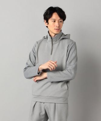 ダウンファブリック ハーフジップパーカ（0740CM14） | COMME