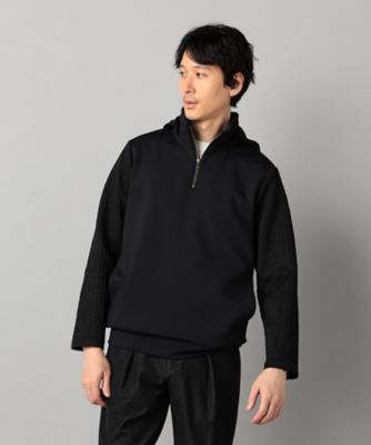 ダウンファブリック ハーフジップパーカ（0740CM14） | COMME