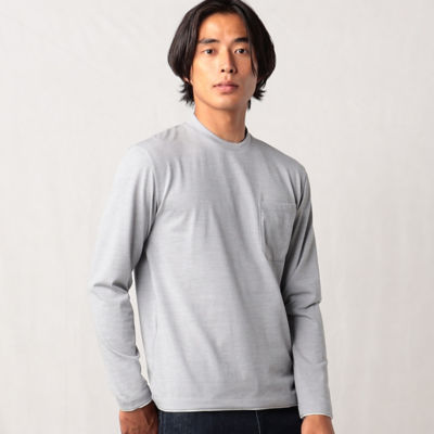 ＜COMME CA MEN (Men) ＞ウォッシャブルウール　ドレスネックカットソー（０７４０ＴＡ０５）