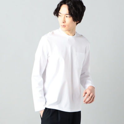 ＜COMME CA MEN (Men) ＞長袖ジャケットネックＴシャツ（０７４０ＴＧ０４）