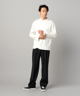 シーアイランドコットンスムース　シルケットモックネックＴシャツ（０７４０ＴＩ０５）