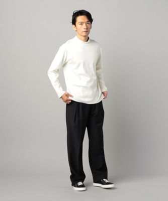 シーアイランドコットンスムース　シルケットモックネックＴシャツ（０７４０ＴＩ０５）