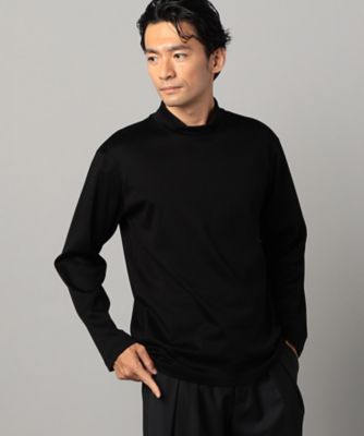 シーアイランドコットンスムース　シルケットモックネックＴシャツ（０７４０ＴＩ０５）
