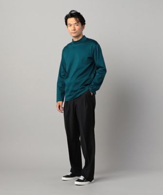 シーアイランドコットンスムース　シルケットモックネックＴシャツ（０７４０ＴＩ０５）