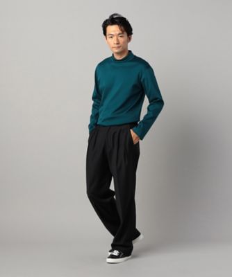 シーアイランドコットンスムース　シルケットモックネックＴシャツ（０７４０ＴＩ０５）