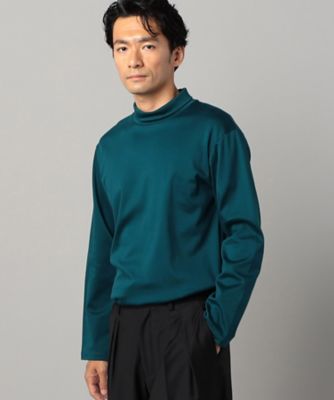 シーアイランドコットンスムース　シルケットモックネックＴシャツ（０７４０ＴＩ０５）