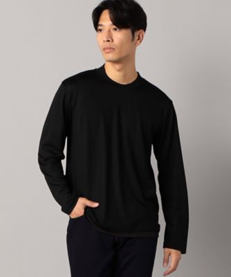 COMME CA MEN (Men) /コムサ・メン ウール天竺 クルーネック長袖Tシャツ(0740TI09)