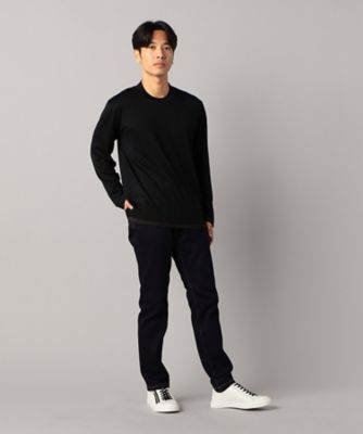 ウール天竺　クルーネック長袖Ｔシャツ（０７４０ＴＩ０９）