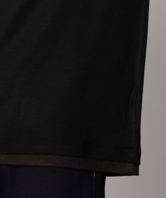 ウール天竺　クルーネック長袖Ｔシャツ（０７４０ＴＩ０９）