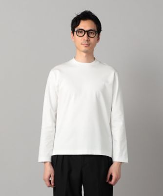 美品 コムデギャルソン チュール切替 長袖Tシャツ アイボリー M シルキーポンチ ジャケット専用 長袖Tシャツ（0740TM04