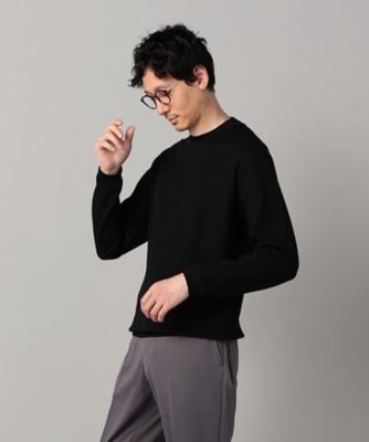 COMME CA MEN (Men) /コムサ・メン サーフニット長袖ジャケTシャツ(0740TM08) クロ トップス【三越伊勢丹/公式】