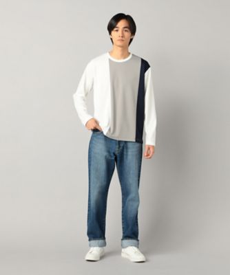 カラーブロック 長袖Tシャツ（0740TO03） | COMME CA MEN