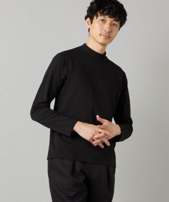 吸水速乾】モックネック ロングスリーブ Tシャツ（0740TQ02