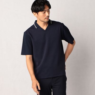YMさま専用BluBre / 針抜きスキッパーTシャツM新品 スキッパー襟袖ラインチュニックTシャツ｜INGNI(イング) 公式