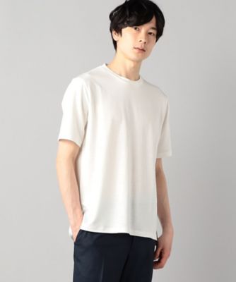 COMME CA MEN (Men) /コムサ・メン 麻プレーティングジャージー　Ｔシャツ（０７４２ＴＧ０３）