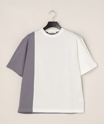 ＜COMME CA MEN (Men) ＞ブロッキングＴシャツ（０７４２ＴＧ１７）