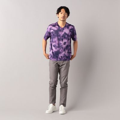 ラミー天竺　ムラ染風プリントＴシャツ（０７４２ＴＧ２８）