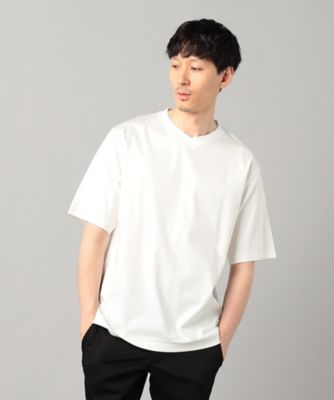 和歌山編み コットンスムースVネックTシャツ（0742TK04