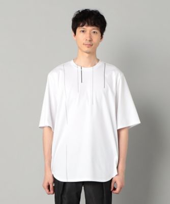 〔 Sサイズ 〕 シルキースムース Tシャツ MEN'S MELROSE tシャツ 50/-シルケットスムースキーネックT