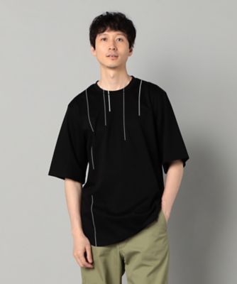 シルケットスムース ラインTシャツ（0742TK15