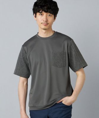 ダイヤ柄コンビ Tシャツ（0742TO20） | COMME CA MEN (Men