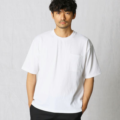 ＜COMME CA MEN (Men) ＞チェックジャカードＴシャツ（０７４２ＴＹ０５）