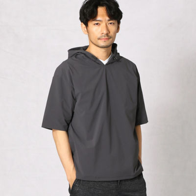 ＜COMME CA MEN (Men) ＞ナイロン　フーデッドＴ（０７４２ＴＹ１７）