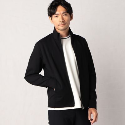 ＜COMME CA MEN (Men) ＞レーヨンポンチ　ハイネックジップ　ブルゾン（０７４５ＣＥ０１）