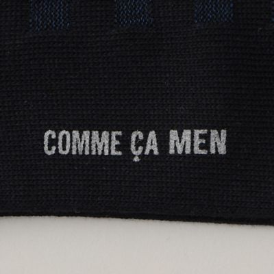 ジャカード市松柄　クルーソックス（０７５４ＱＣ０３）