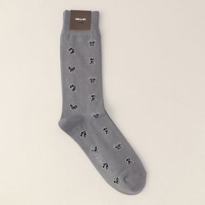 ＜COMME CA MEN (Men) ＞チェス柄　ソックス（０７５４ＱＧ０５）