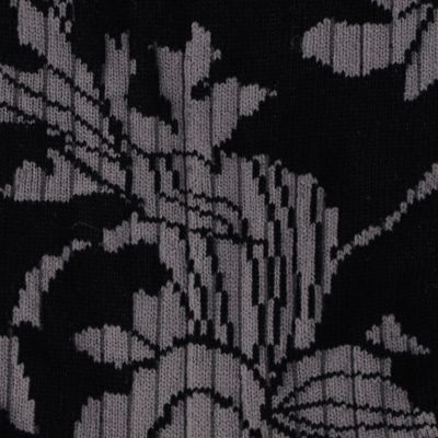 フラワーストライプクルーソックス（０７５４ＱＧ０８）