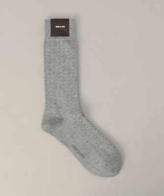 ＜COMME CA MEN (Men) ＞ピンドット柄　ソックス（０７５４ＱＭ０２）