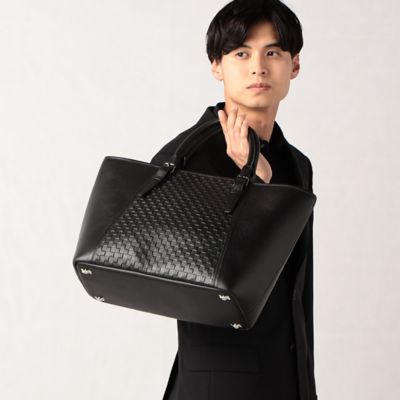 ＜COMME CA MEN (Men) ＞市松トートバッグ（０７５９ＸＥ０３）