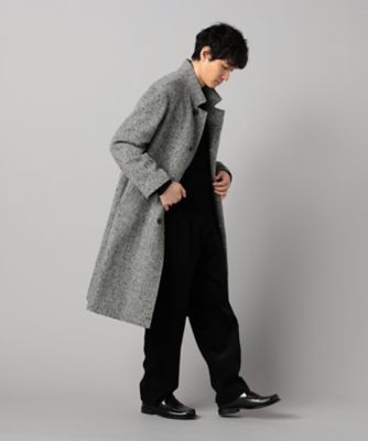 尾州産 ツィード スタンドチェスターコート（0771WM20