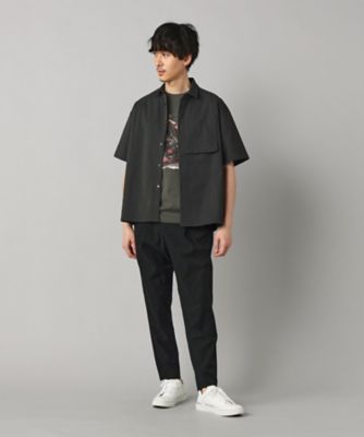 cccmalie シーマリー　ワッフル半袖　パンツ　ブラック　黒 cccmalie シーマリー ワッフル半袖 パンツ ブラック 黒