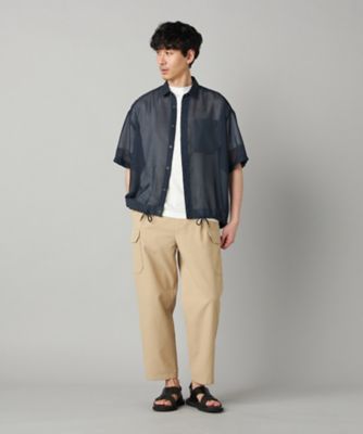 COMME des GARCONS　サイドスリットシアーロングTEE　マスタード シアー シャツ（0788IO33） | COMME CA MEN (Men) /コムサ