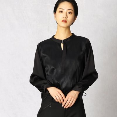 ＜ARTISAN (Women)＞ブラックジャガード　ブラウス（０８０１ＨＳ０１）