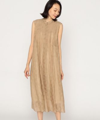 ＜ARTISAN (Women)＞風車柄ジャカード　ノースリーブワンピース（０８０１ＯＩ０１）