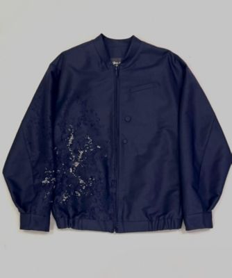 米沢更紗ジャカード ビーズ刺繍 ブルゾン（セットアップ対応