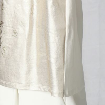 箔プリントフレンチスリーブ　Ｔシャツ（０８０２ＥＵ０３）