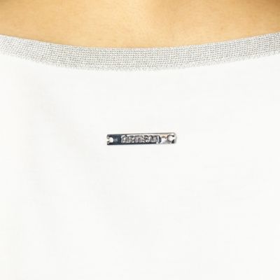 箔プリントフレンチスリーブ　Ｔシャツ（０８０２ＥＵ０３）