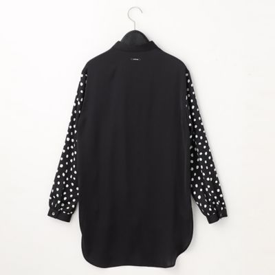 白黒ドット柄シャツ（０８０２ＨＹ０１）