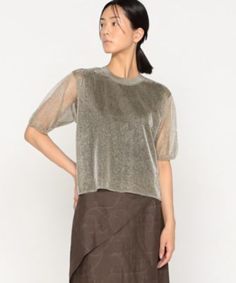 ARTISAN (Women)/アルチザン シアーラメ ニットプルオーバー(0802II02)