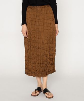 美品アルマーニシルクひざ丈タイトスカート40ARMANIイタリア製