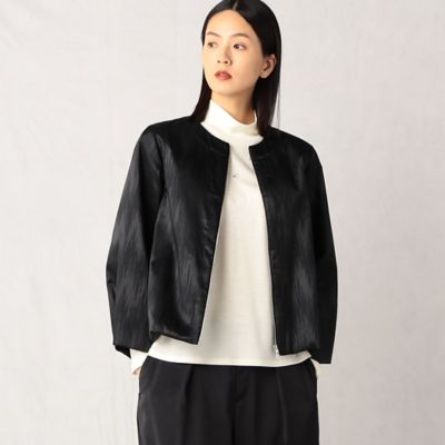 ＜ARTISAN (Women)＞霞ジャカード　中綿ブルゾン（０８０３ＶＢ０２）