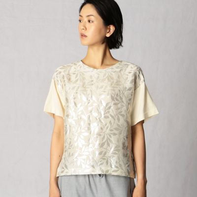 ＜ARTISAN (Women)＞ラメジャカード　ニットプルオーバー（０８０４ＩＷ０４）