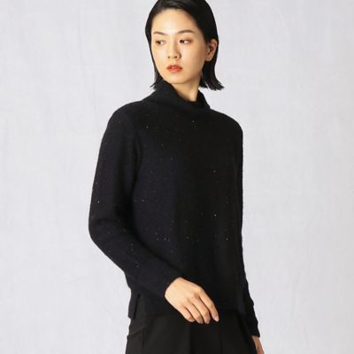 スパンコールニット　ゆるハイネックプルオーバー（０８０４ＩＸ０５）