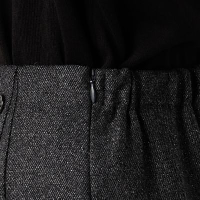 【セットアップ対応】輝きツイード　巻きスカート風タイトスカート（０８０６ＦＡ０５）