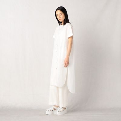 箔更紗プリント　ロングシャツ（０８０７ＨＣ０２）